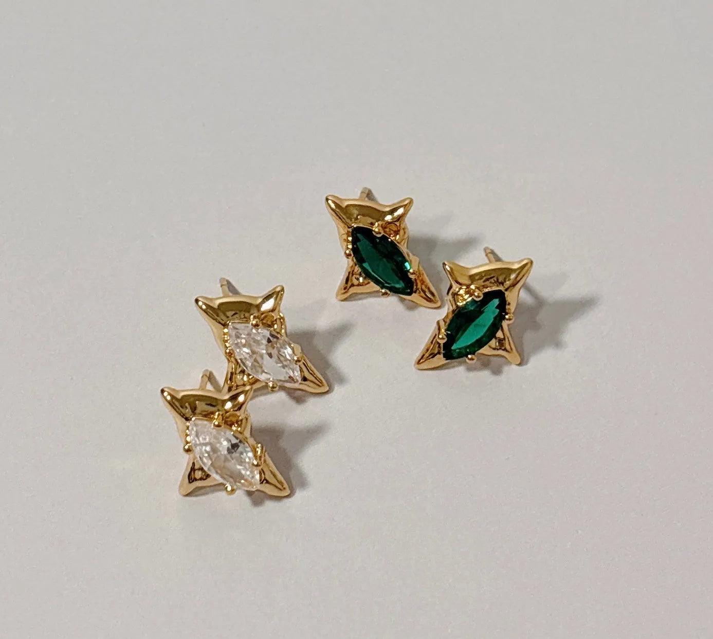 Celestial Sparkle Star Earrings - Elegant Charme