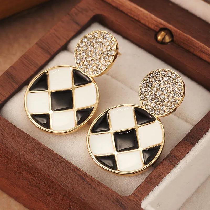 Alloy Plated 14k Gold Earrings - Elegant Charme