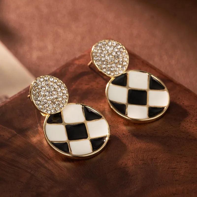Alloy Plated 14k Gold Earrings - Elegant Charme