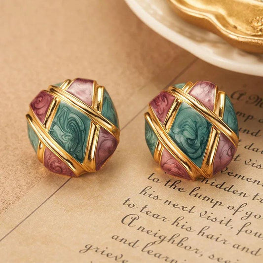 Enamel Earrings - Elegant Charme