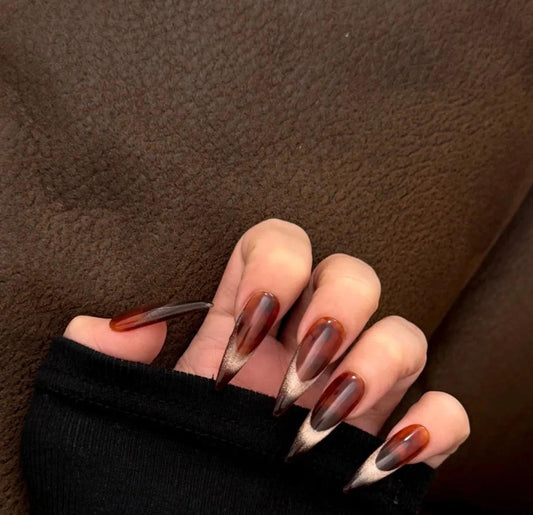 Amber Gradient Luxe Nail - Elegant Charme