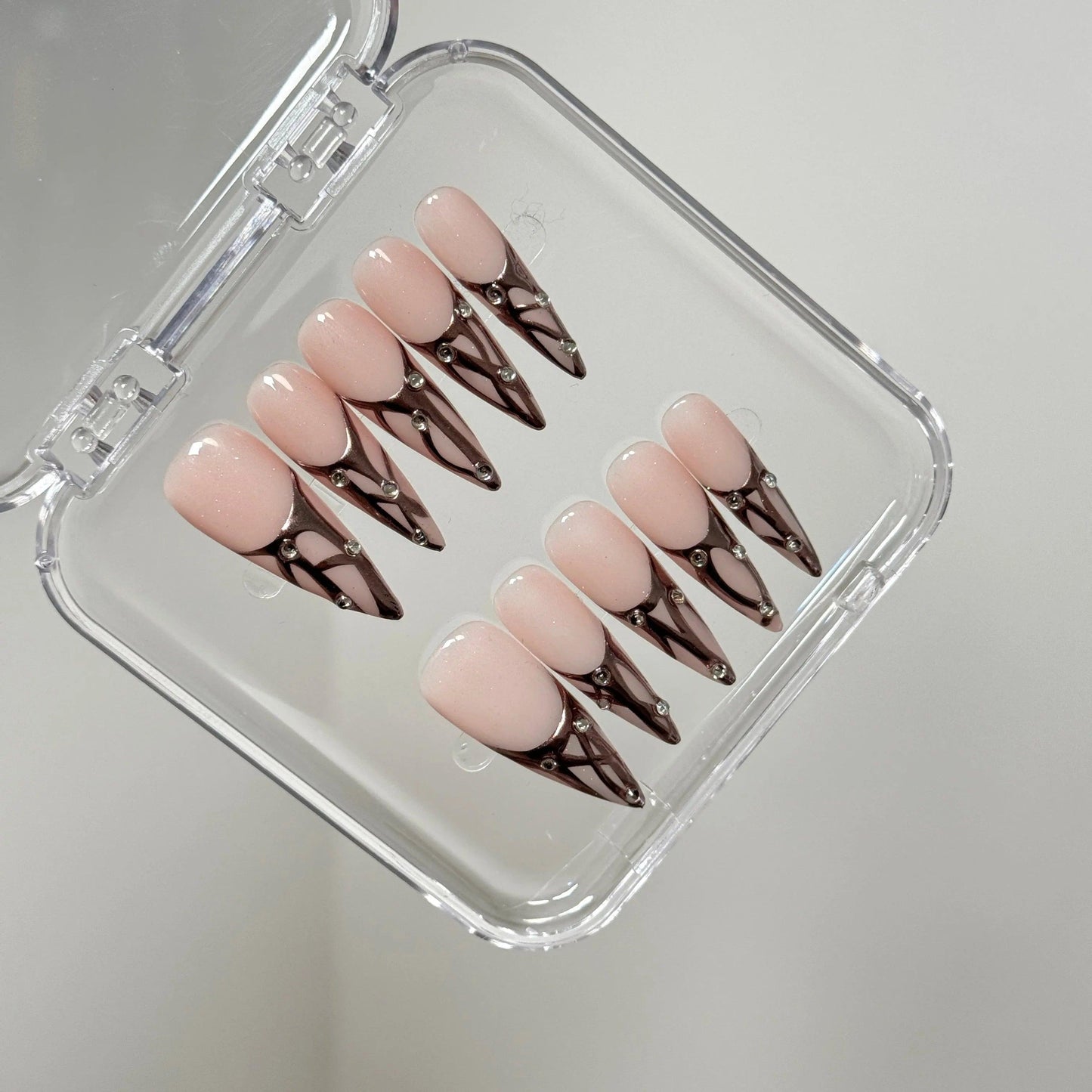 Rose Bronze Chic Nail - Elegant Charme