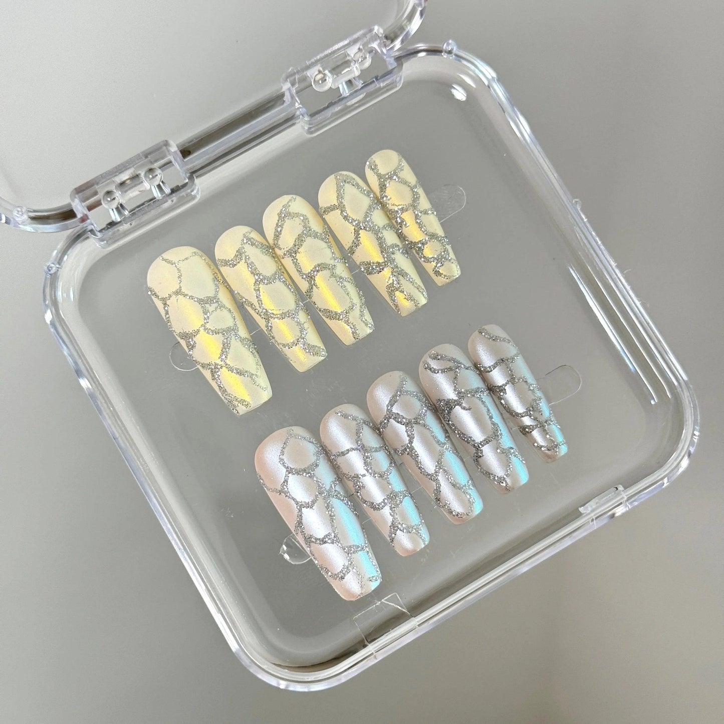 Silver Lattice Nail - Elegant Charme