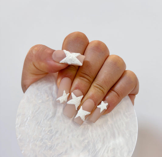 Nude Starburst Nail - Elegant Charme