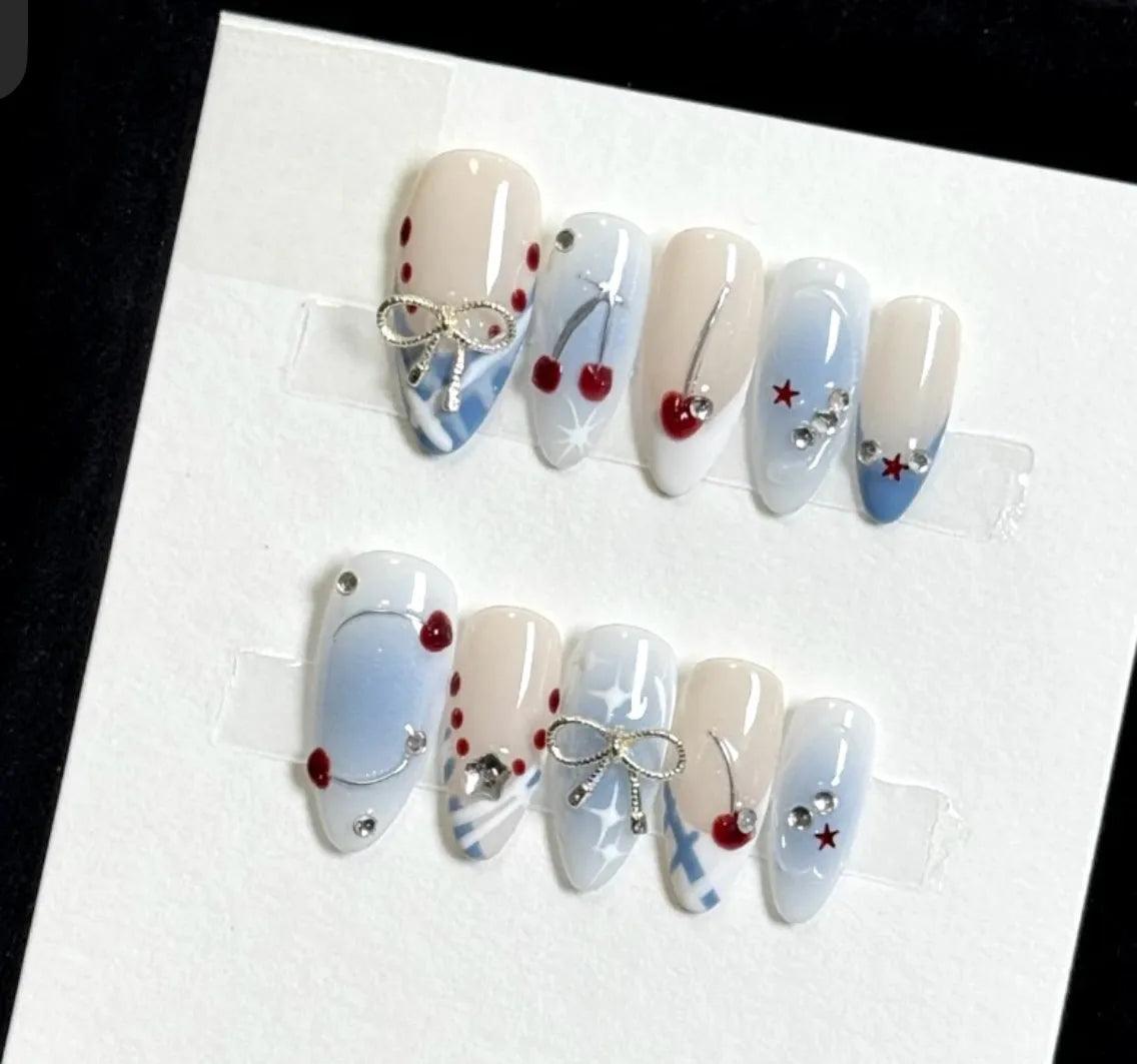 Cherry Bow Nail - Elegant Charme
