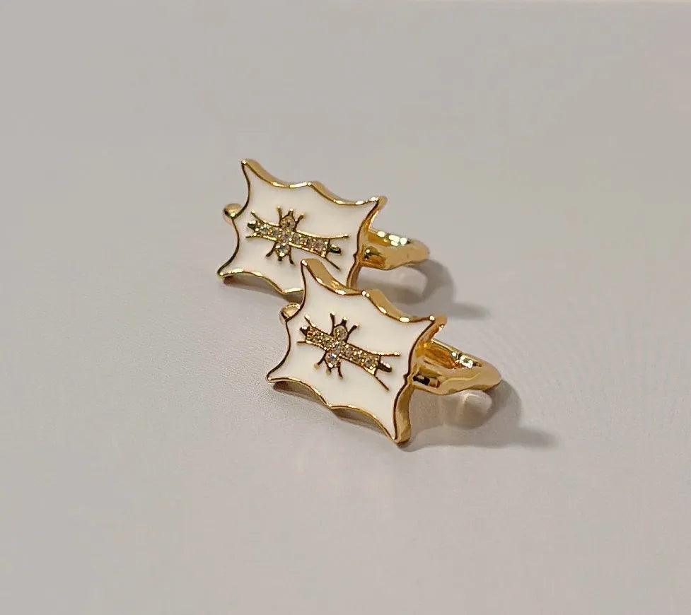 Stellar Radiance Enamel Earrings - Elegant Charme
