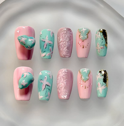 Everyday Cute - Opalescent Aurora Press On Nail