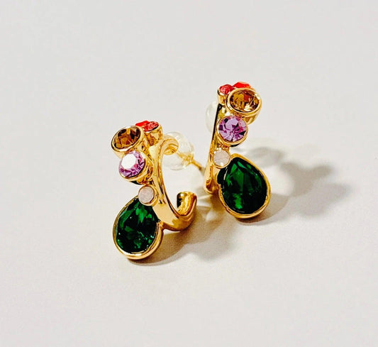 Retro Geometric Earrings - Elegant Charme