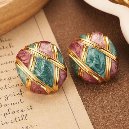 Enamel Earrings - Elegant Charme