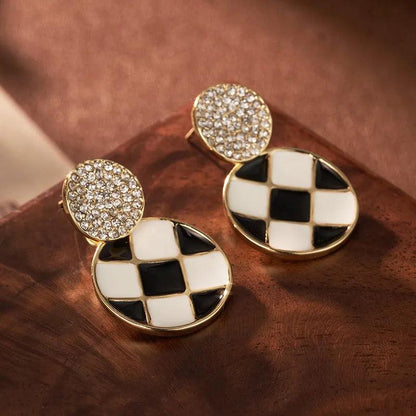 Alloy Plated 14k Gold Earrings - Elegant Charme