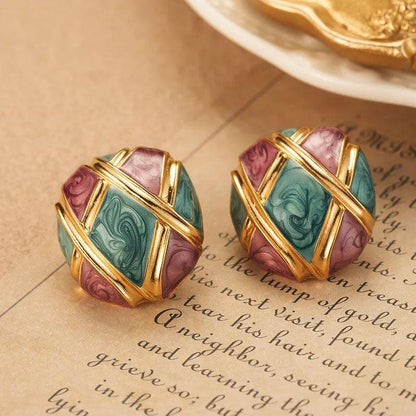 Enamel Earrings - Elegant Charme