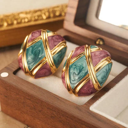Enamel Earrings - Elegant Charme