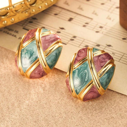Enamel Earrings - Elegant Charme
