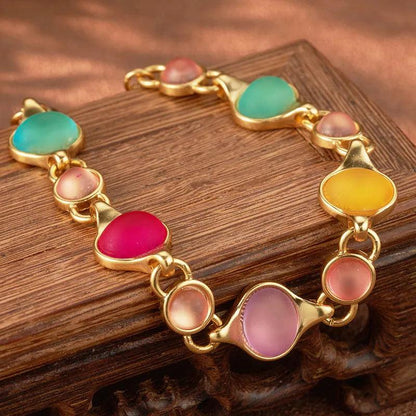 Colored Crytal beaded Bracelet - Elegant Charme