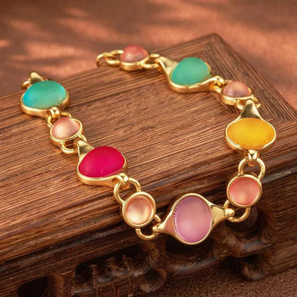 Colored Crytal beaded Bracelet - Elegant Charme