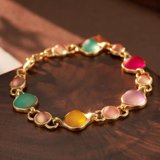 Colored Crytal beaded Bracelet - Elegant Charme