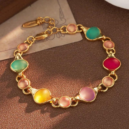 Colored Crytal beaded Bracelet - Elegant Charme