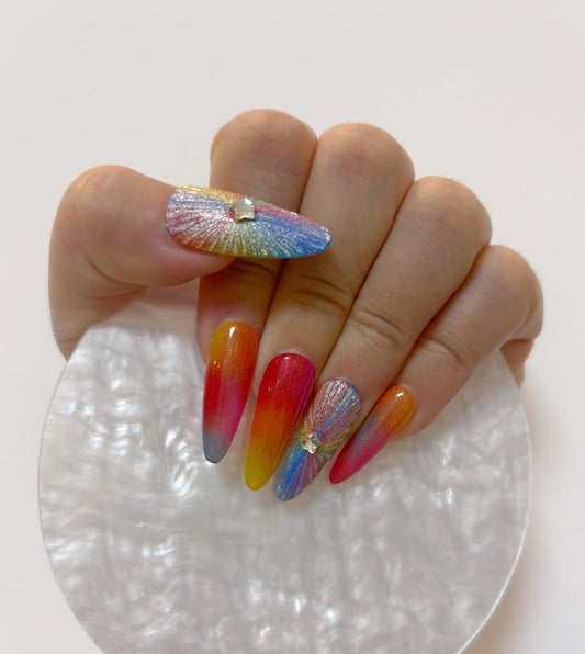 Rainbow Glow Starlight Nail - Elegant Charme