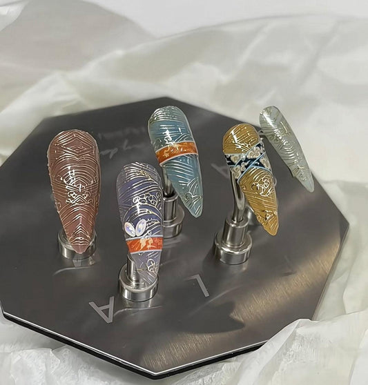 Elegant Touch - Chinese Style - Customizable Handcrafted Press On Nails