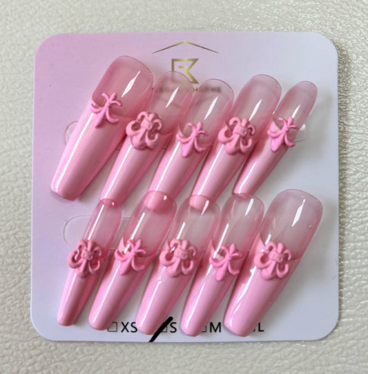 Barbie Pink - Handcrafted Press On Nails
