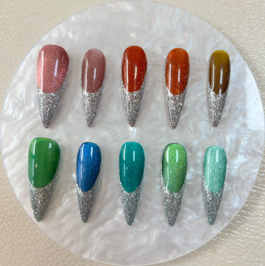 Sparkling Rainbow Vivid Nail - Elegant Charme