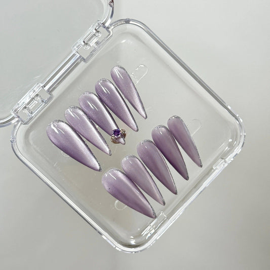 Lavender Shine Nails - Elegant Charme