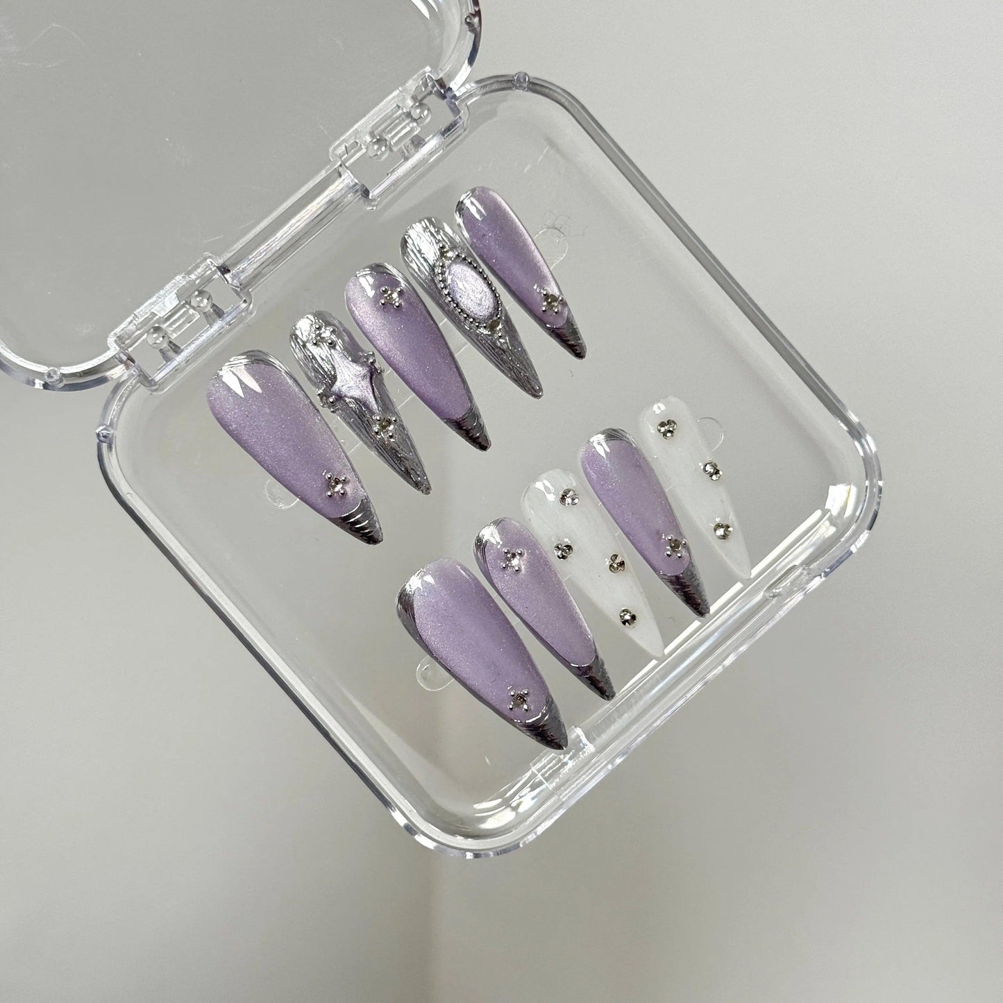 Lavender Starlight Nail - Elegant Charme