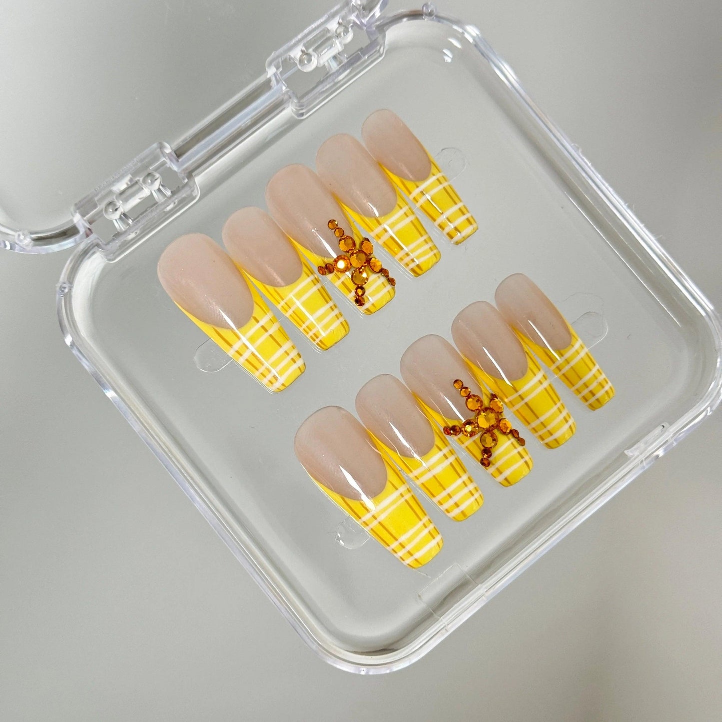 Sunny Tartan Nail - Elegant Charme
