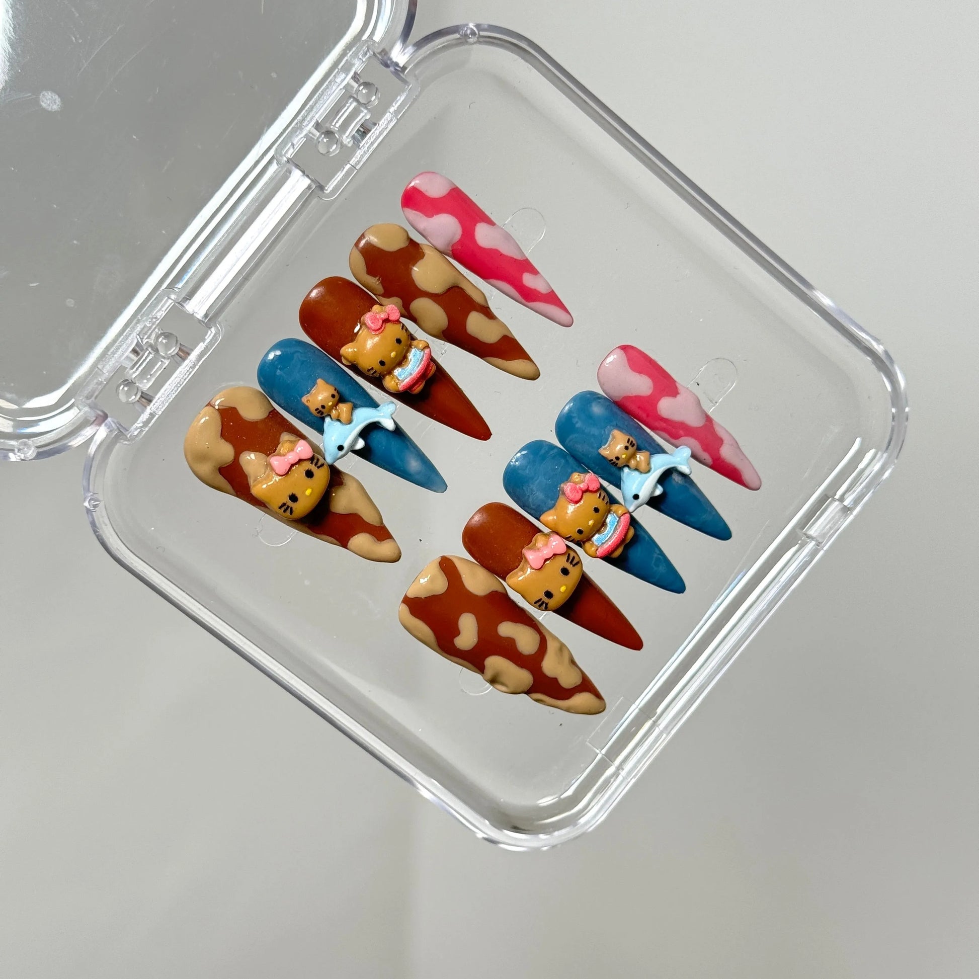 Colourful Hello Kitty Nails - Elegant Charme