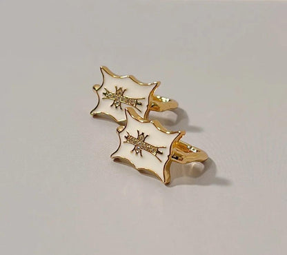 Stellar Radiance Enamel Earrings - Elegant Charme